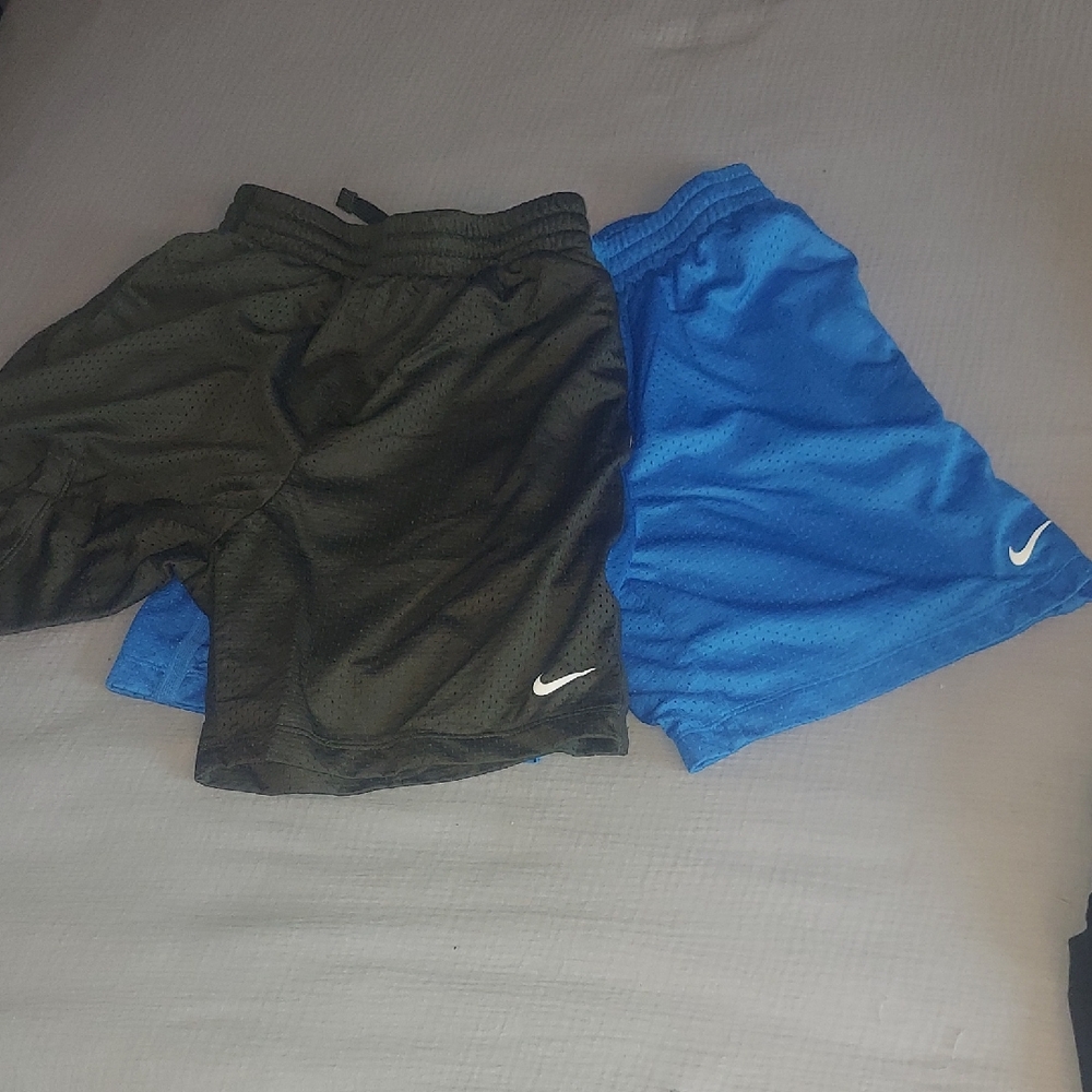Nike Kids Mesh Shorts - Black and Blue